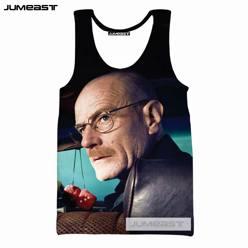Бренд Jumeast 3d принт Breaking Bad для мужчин и женщин топы на бретелях классные Cook Heisenberg