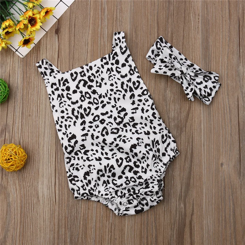 2019 брендовая кружевная одежда с леопардовым принтом для новорожденных девочек