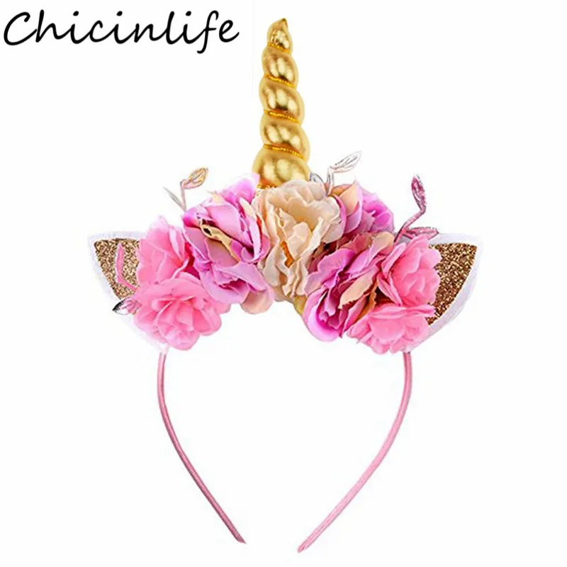 Chicinlife 1 шт. головной убор в виде рога единорога головная повязка для вечеринки