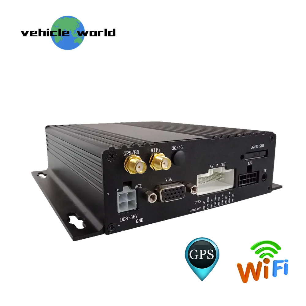 1080P AHD 2.0MP GPS WIFI Двойная SD карта 4 стандарта для прицепа грузовика такси автомобиля