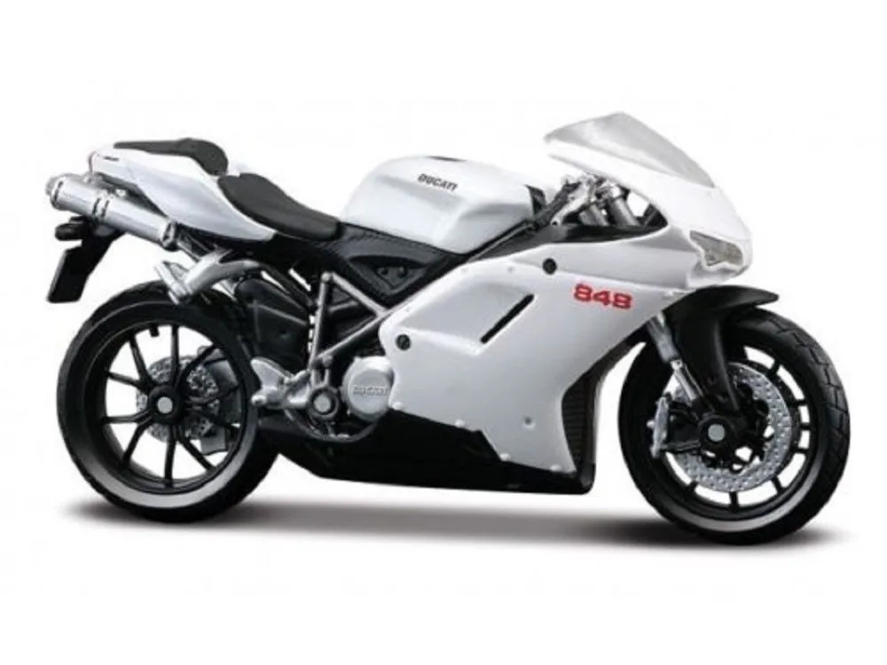 Модель мотоциклетного велосипеда MAISTO 1:18 Ducati 848 игрушка под давлением новая в
