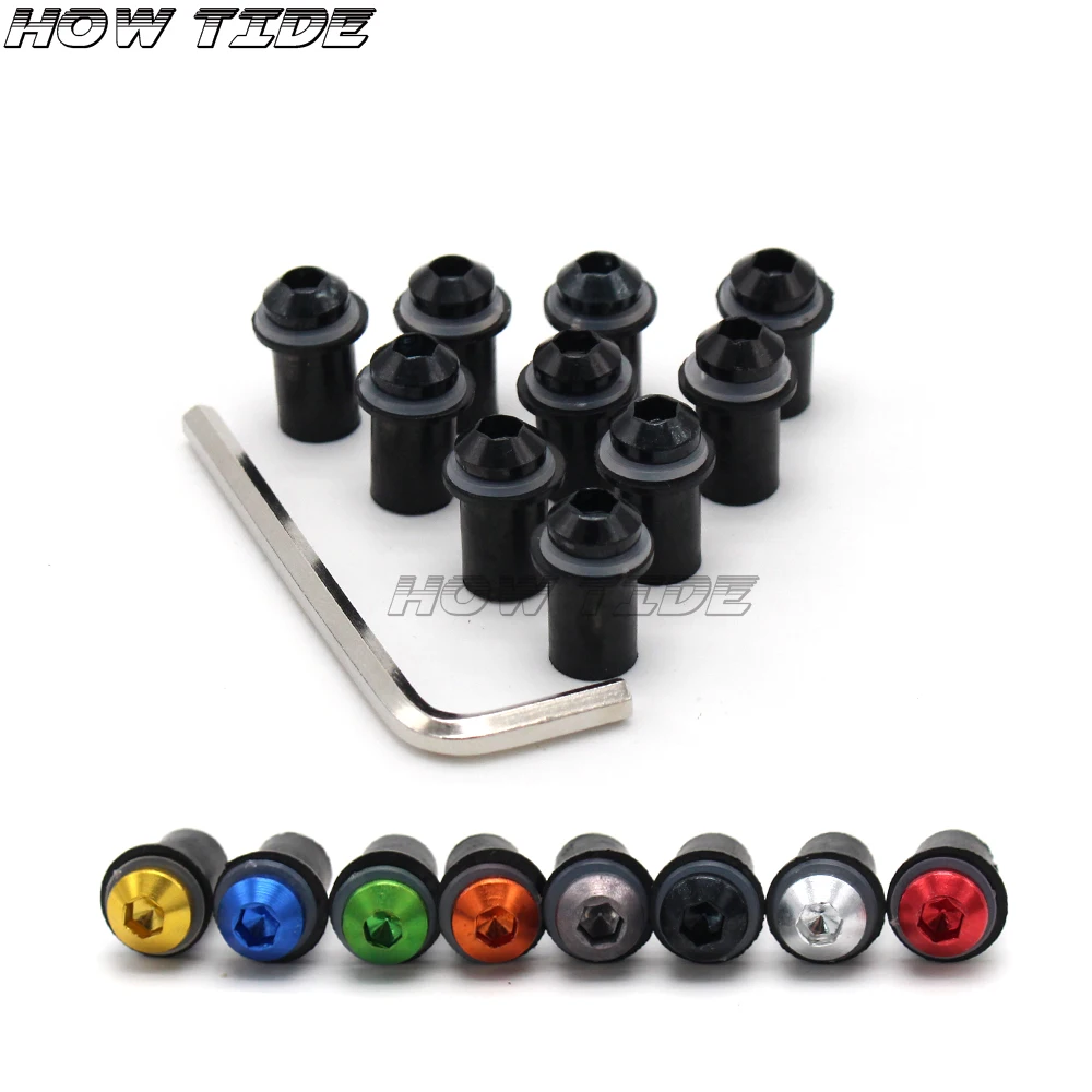 

10Ps For BENELLI BN600 TNT600 Stels600 Keeway TNT 300 BN302 Motorcycle 5mm Windscreen Windshield Bolts Screw Nut Fastener Kit