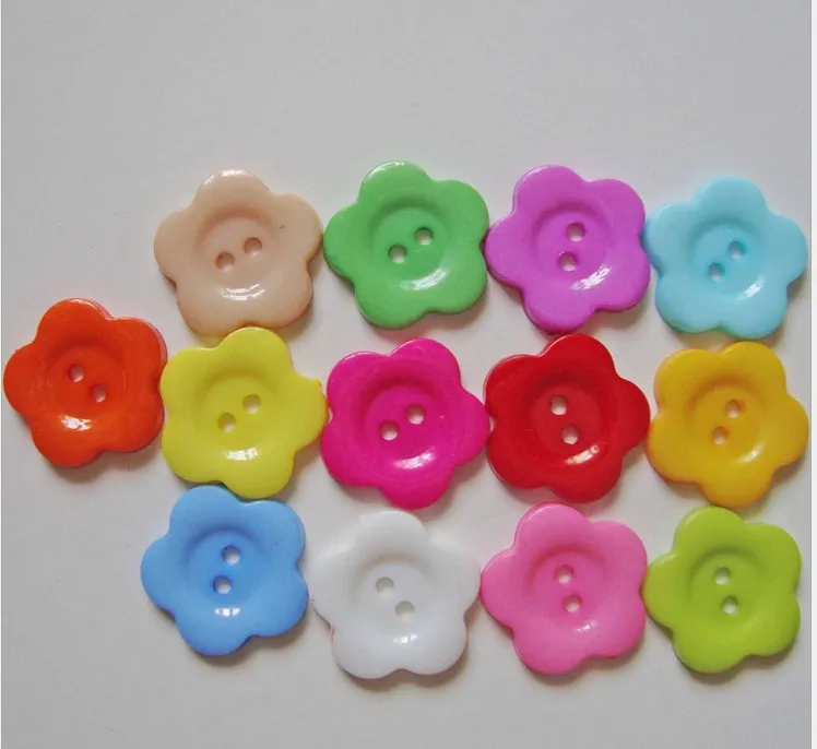 Пуговицы полимерные с 2 отверстиями 100 шт. | Дом и сад