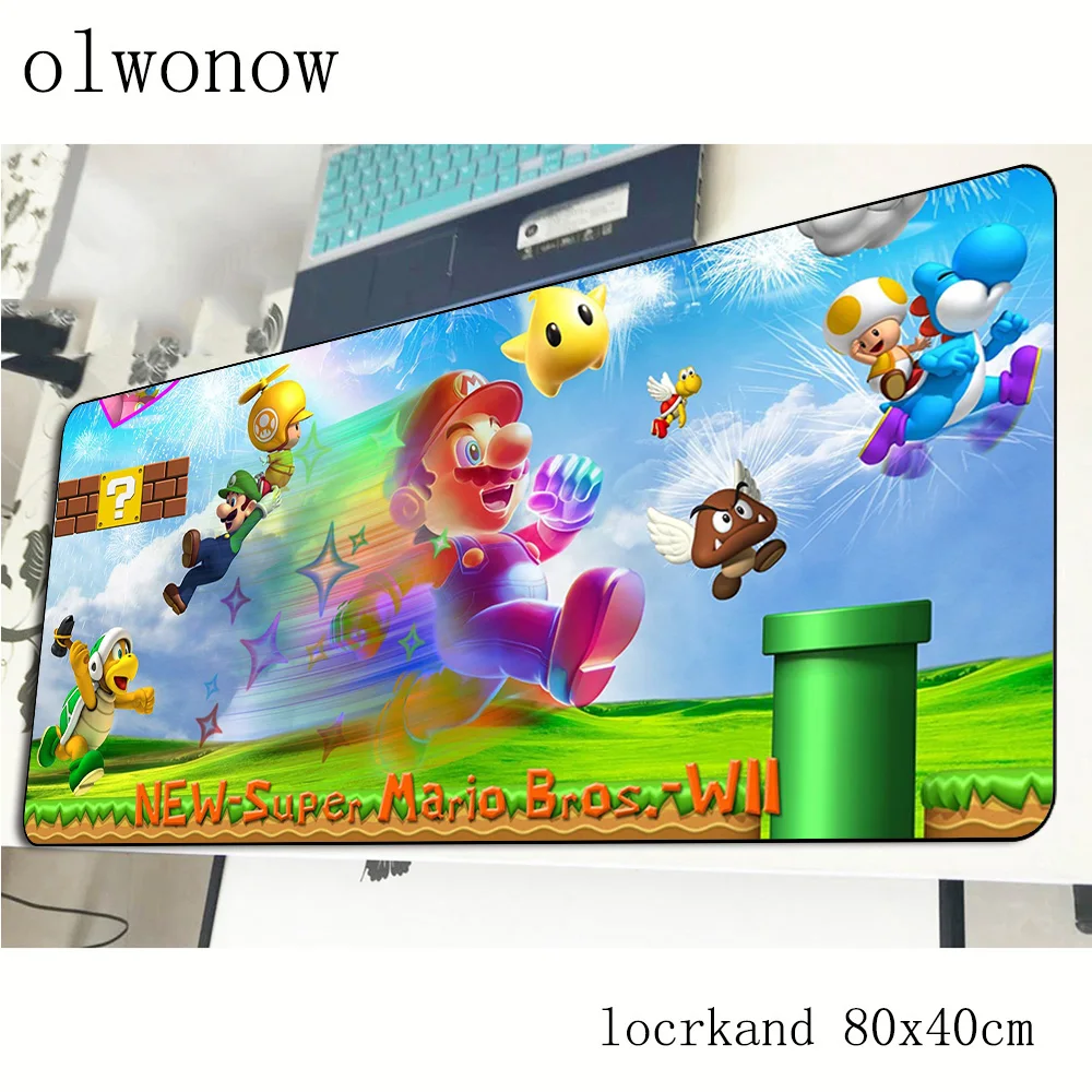 Марио Коврик для игровой мыши High-end 800x400x2mm коврик Лидер продаж ноутбук аксессуары