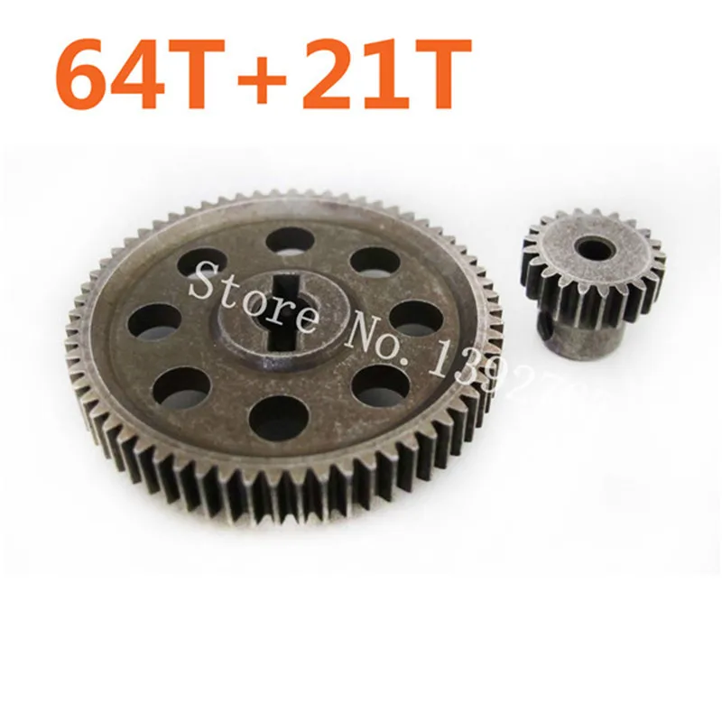 11184 Металл Diff.Main Gear 64T и 11181 мотор s 21T RC части 1/10 машина HSP BRONTOSAURUS Hobby Baja Himoto Amax 94111|gear