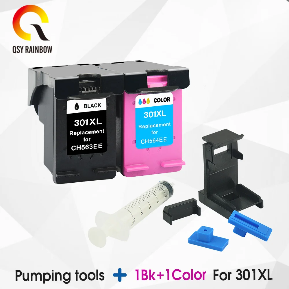 CMYK Supplies совместимый картридж с чернилами Замена hp 301XL 301 hp 301 hp с чернилами hp Deskjet 1050 2050 3050 2150 3150 D1010 1510 2540 4500 - Цвет: 2-AC-1
