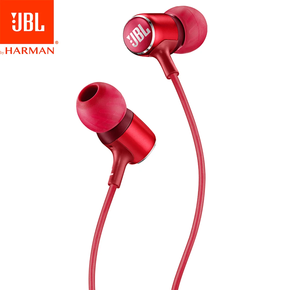 JBL LIVE 100 3,5 мм проводные наушники с микрофоном стерео звук наушники динамическая гарнитура тяжелый бас звук наушники