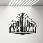 Стикеры Vape Shop, наклейки для кальяна, дыма, магазина, декор на стену, для гостиной, кафе, бара, декоративные обои, съемные виниловые наклейки, Постер G343