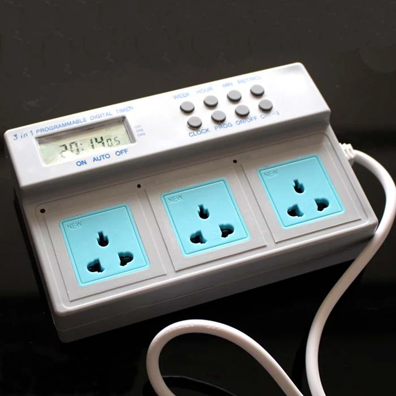 3680 Вт Высокая мощность 3 в 1 программируемый цифровой таймер контроллер мощности