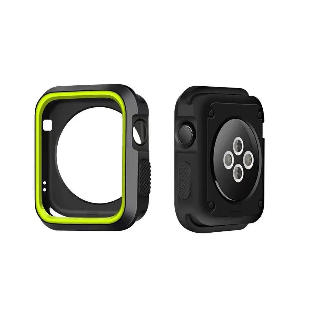 Stylish Colorful Soft Silicone Cover for iWatch Serise 3 2 1 Apple Watch Case Protective Shell 38mm 42mm Perfect Match | Наручные часы
