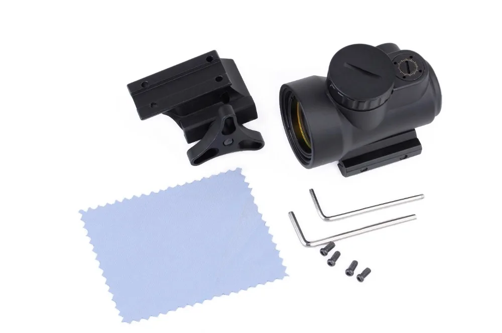WIPSON Tactical 1X25 MRO Reflex-style 2,0 MOA Регулируемый Красный точечный прицел Крепление подходит для Пикатинни-черный
