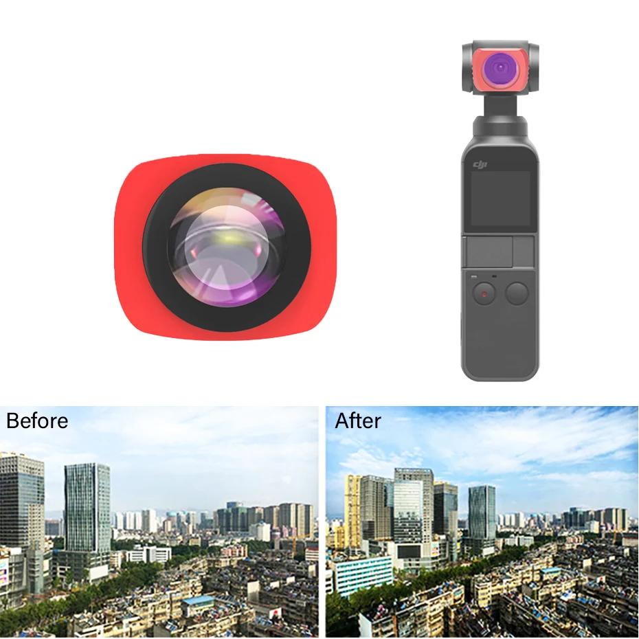 Осмо Карманный ручной Камера фильтр Широкий формат объектив макрос закрыть