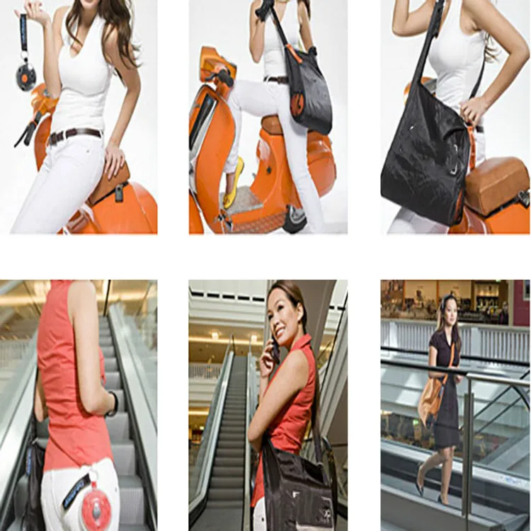 Волшебный рулон круглая складная дорожная сумка тоут для покупок прозрачная