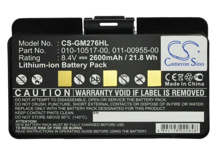 

Аккумулятор Cameron Sino 2200mAh для GARMIN GPSMAP 276, 276c, 296, 396, 496