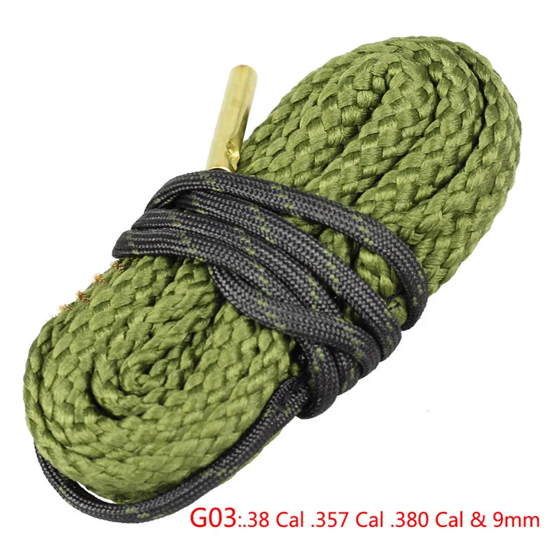 G03 Очиститель для охотничьей винтовки Snake.22 Cal 5,56 мм. 223 Cal тактический пистолет чистящий трос для ствола - Цвет: G03