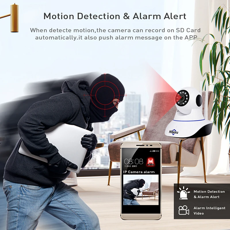 12 часов работы невидимый ночного видения 1080P Wifi мини камера обнаружения движения