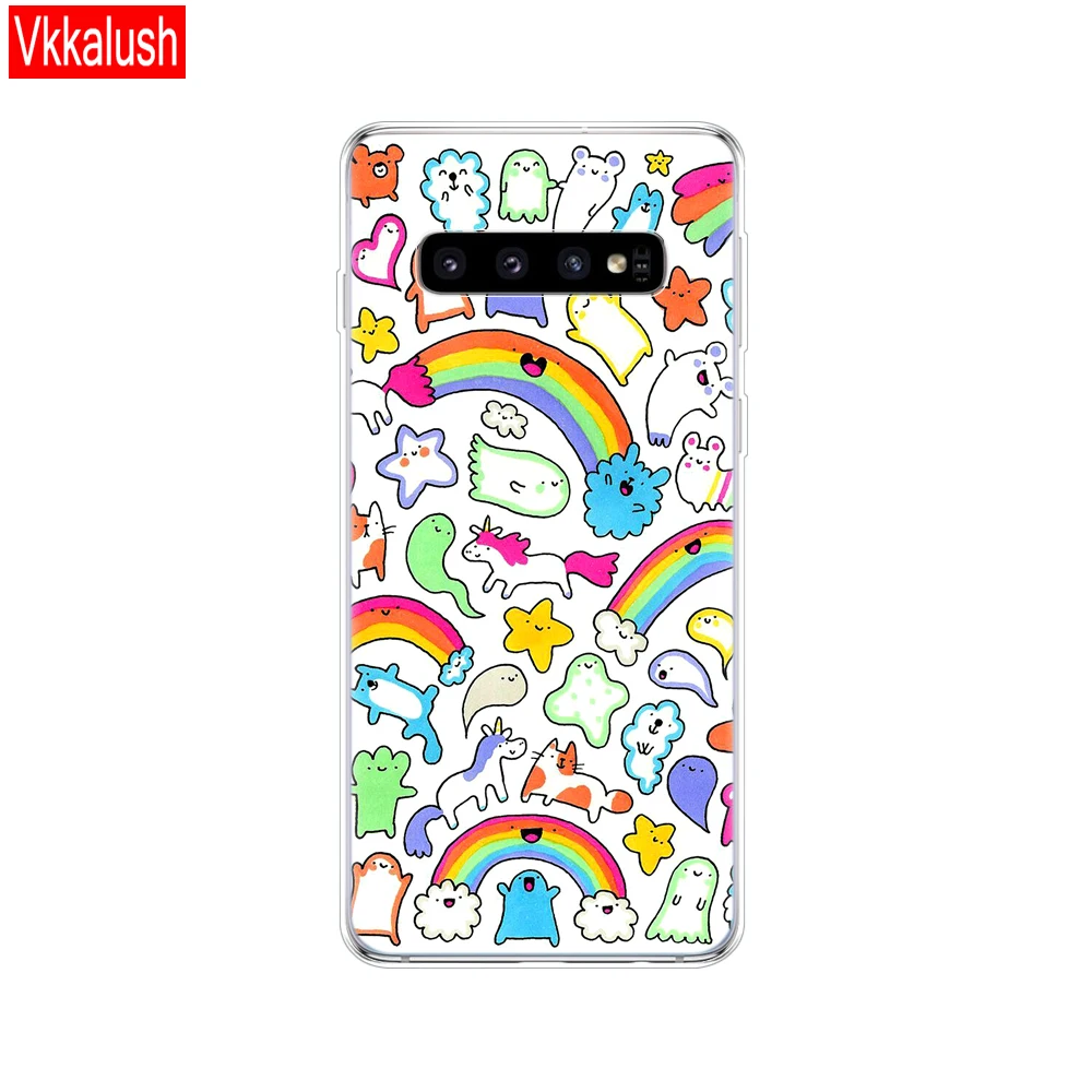 80241 Для samsung Galaxy S10 чехол S10Plus чехол Чехол из силикона и ТПУ для телефона с S10 E чехол на samsung S10 плюс G975F S 10 SM-G973F чехол - Цвет: 80241