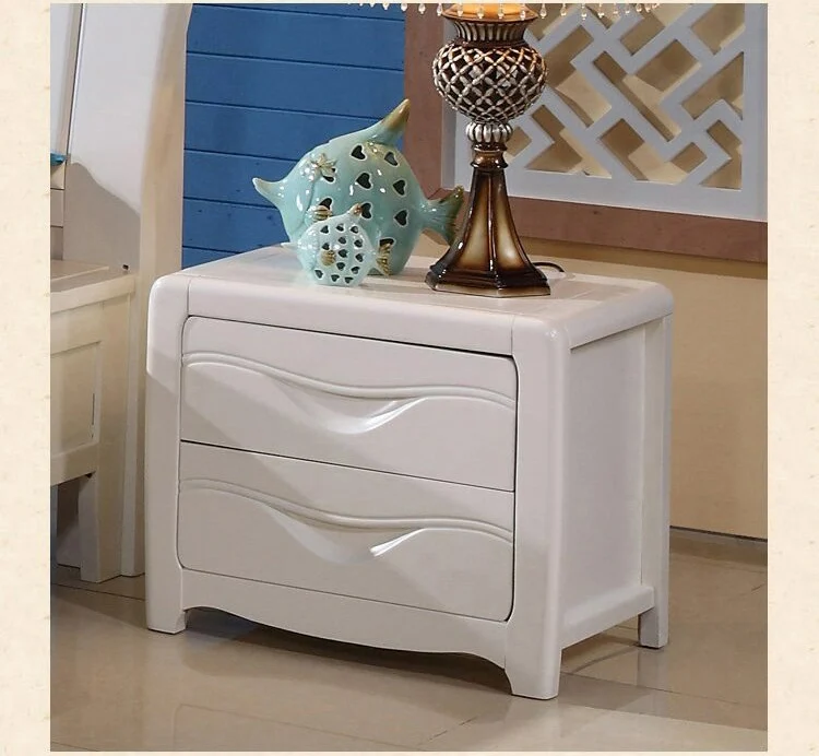 Тумбочки мебель для спальни домашняя тумбочки из массива дерева с двумя ящиками