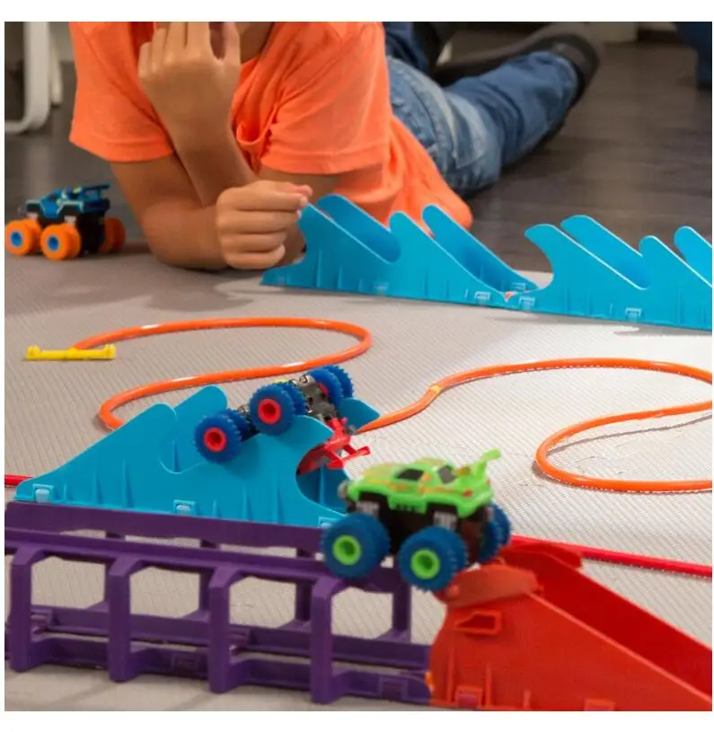 Набор Trix Truxs Monster Truck, трюковая машина, которая переворачивается, поднимается и молния, мощный 4 колесный диск, Рождественский подарок