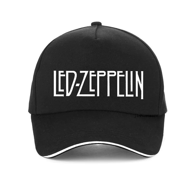 Led zeppelin, жесткая Кепка в стиле рок, хип-хоп, фолк-рок, бейсболка s для мужчин и женщин, панк, графическая Кепка, модная летняя бейсболка - Цвет: Черный