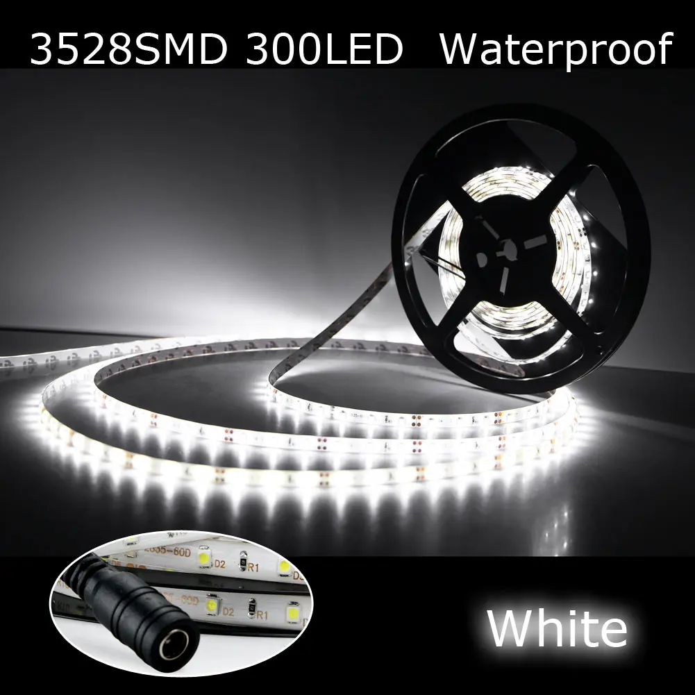 Светодиодная водонепроницаемая гибкая ленсветильник 2019 DC 5 м 3528 SMD 300