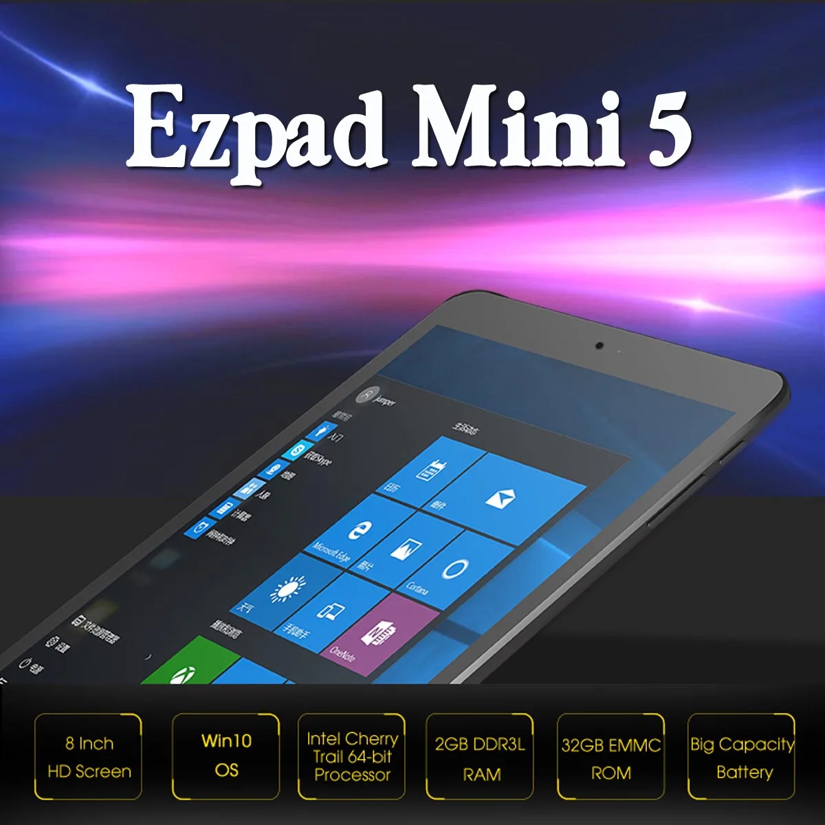 Оригинальная коробка Jumper Ezpad Mini 5 Intel Cherry Trail Z8350 2 Гб ОЗУ 32 Гб Windows 10 8 дюймов планшет