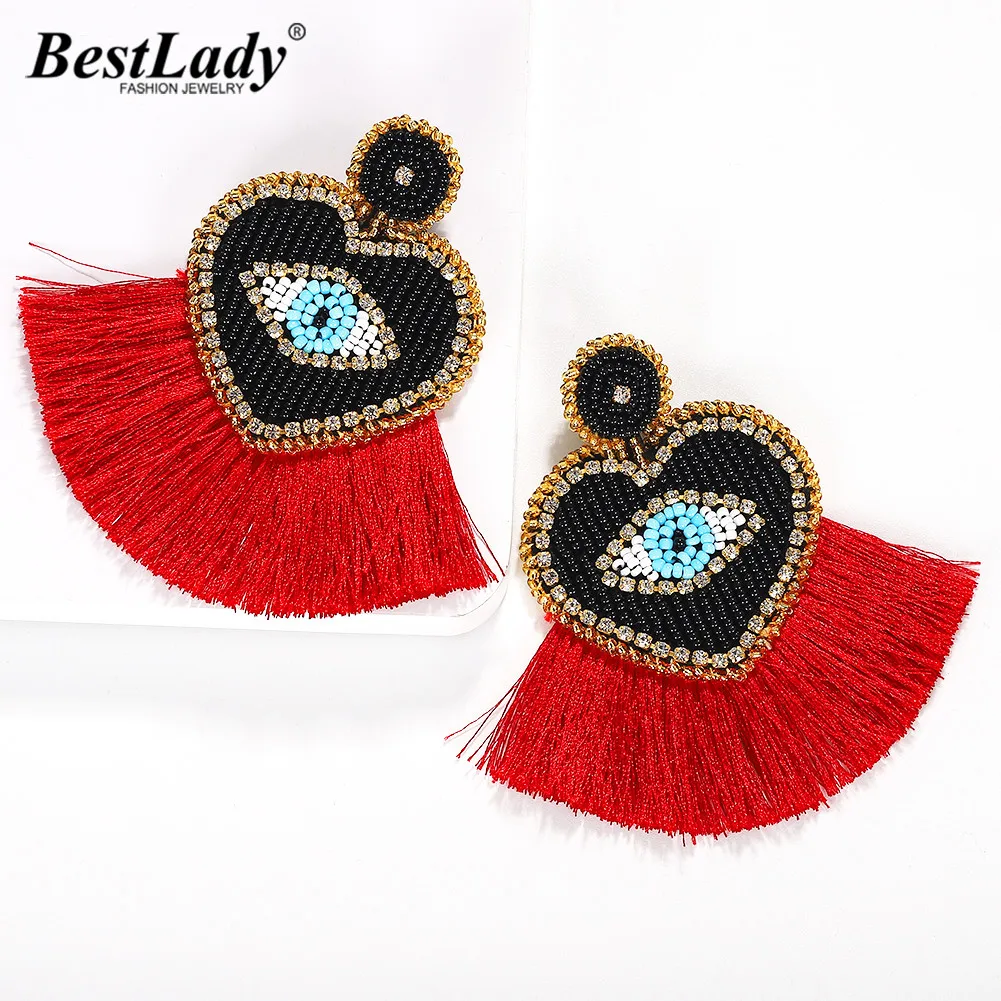Женские богемные серьги кисточки Best lady свадебные трендовые подвески для девочек