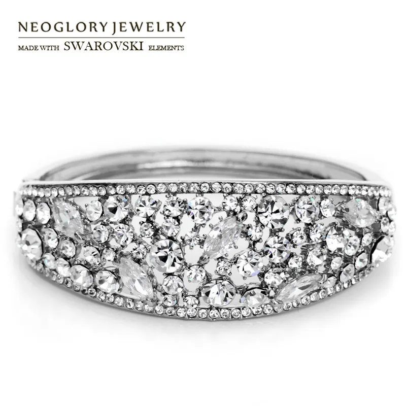 Neoglory Австрия Стразы и циркон браслет Модный Роскошный Винтажный стиль ювелирные