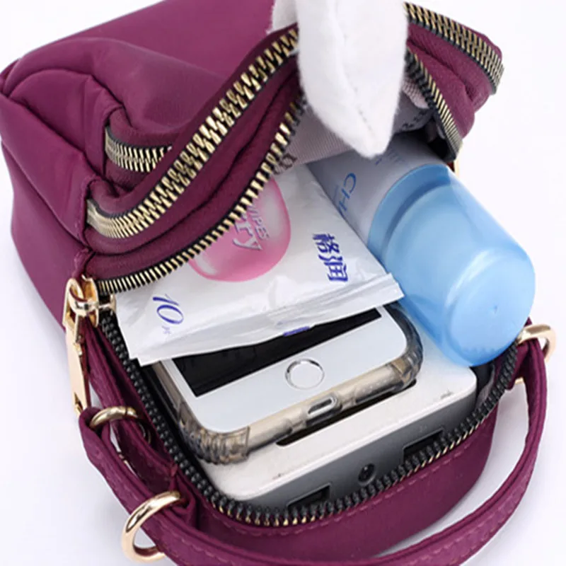 Мини дорожные сумки для женщин через плечо BagsFemale повседневные нейлоновые