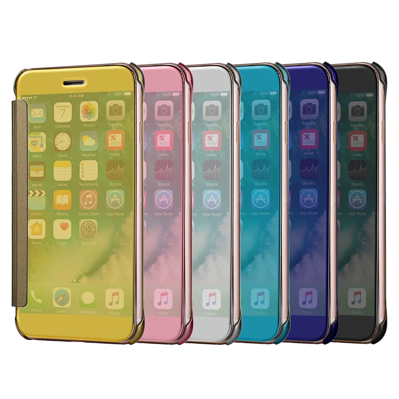 Акриловый чехол-книжка чехол для iPhone 6S 6 s 7 8 X 10 5 5S 5SE 8Plus 7plus 6plus 6splus Роскошный