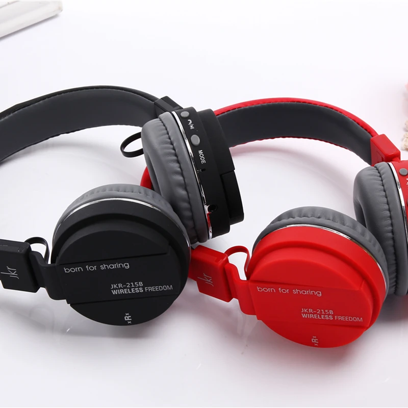 JKR 215B Беспроводной Bluetooth гарнитура наушники с микрофоном Поддержка TF музыкальный