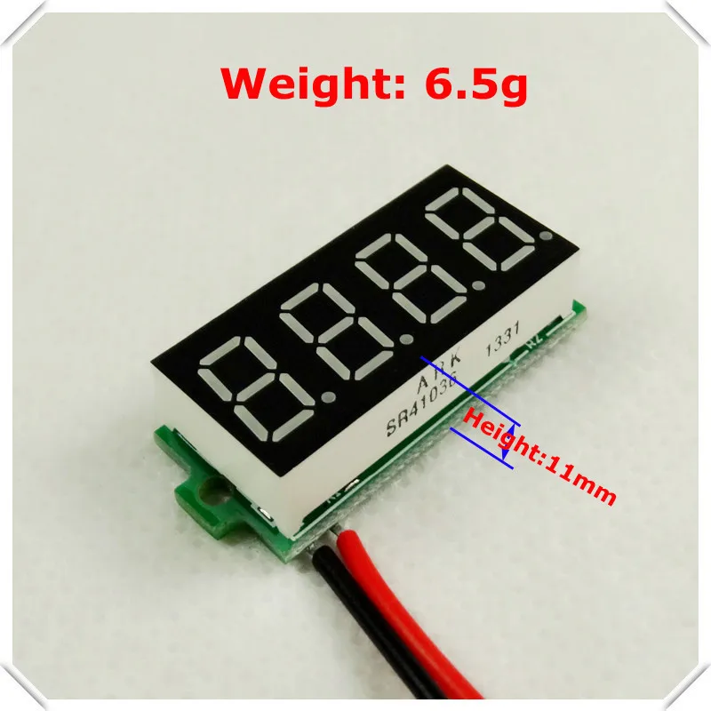 Цифровой вольтметр мультиметр 4 значения 2 провода 0 36 дюйма 3 5 30 в измеритель