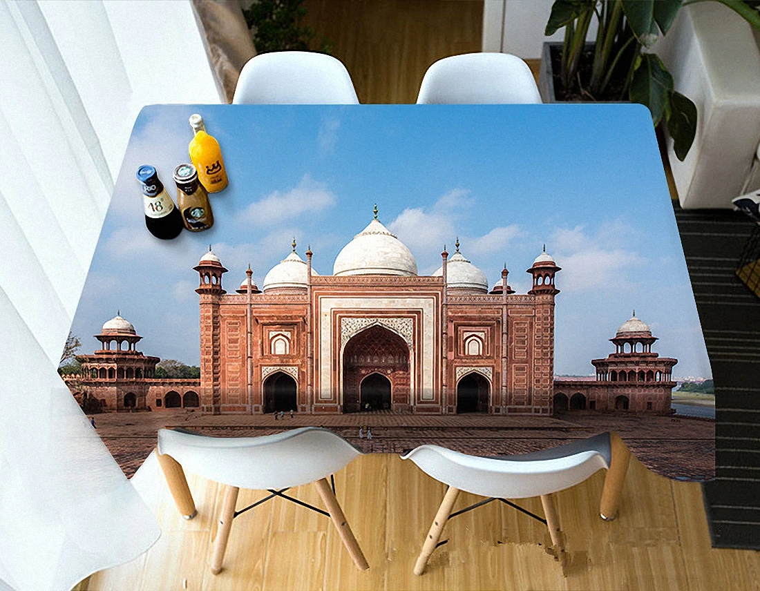 Taj Mahal высокое качество супер Трехмерная 3D скатерть в сельском стиле прикроватный