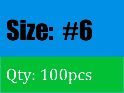 Size 6 S74S NP-DT, 100 шт. рыболовные крючки, стример, соленые водные рыболовные крючки, мухобойка, ловля нахлыстом - Цвет: Size 6