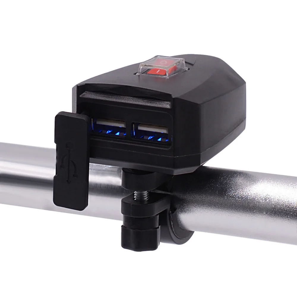 5V водонепроницаемый 2USB мотоцикл сотовый телефон GPS питание розетка зарядное