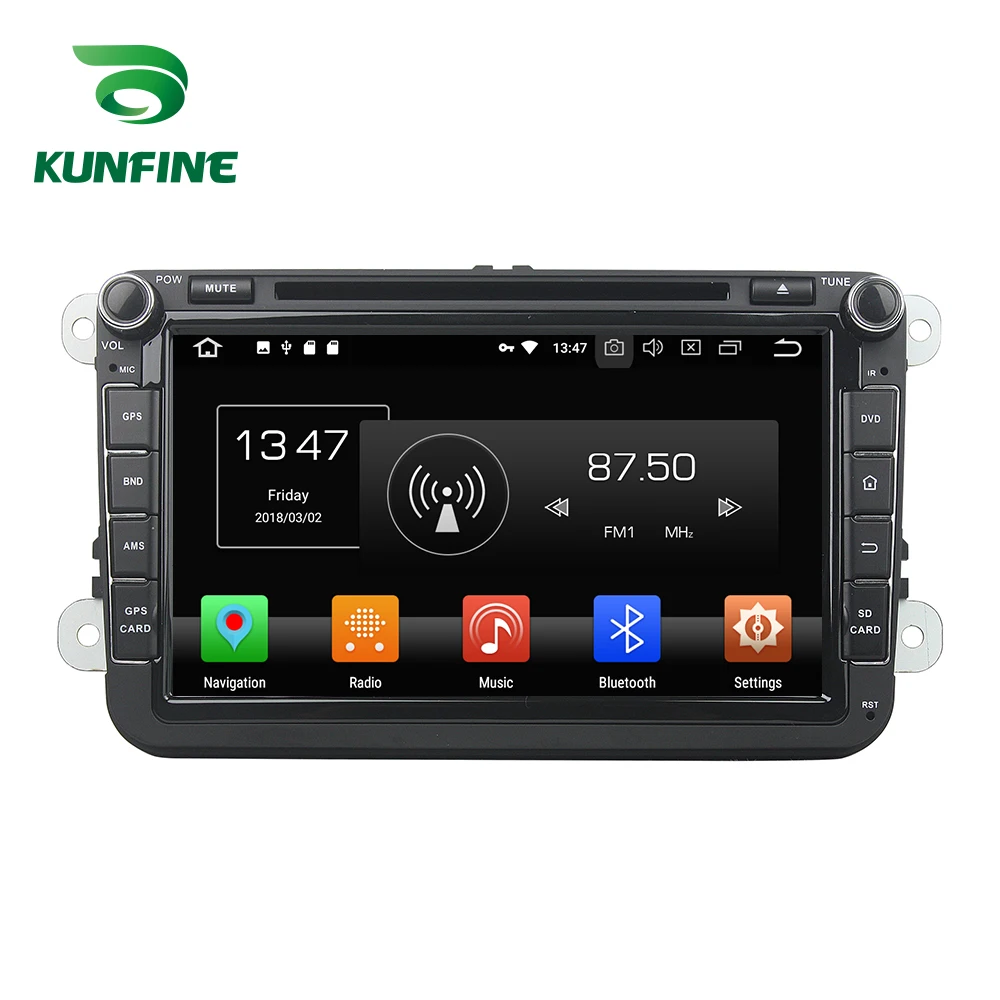 KUNFINE 4 ядра 2 ГБ оперативная память Android 8 1 автомобиль DVD gps навигации
