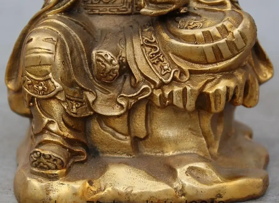 7 &quotКитайский даосизм Латунное сиденье Лотос Властелин Лао цзы Jun priest