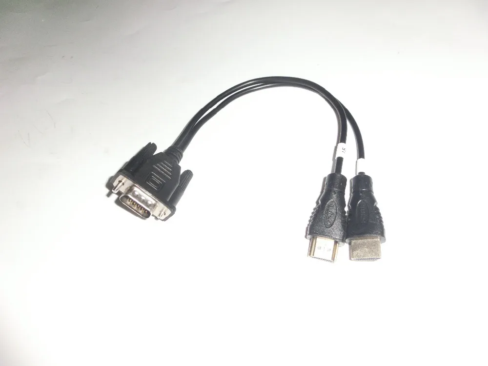 Светодиодный ЖК экран VGA HDMI чип кода EDID линия чтения данных 2 в 1 кабель для онлайн
