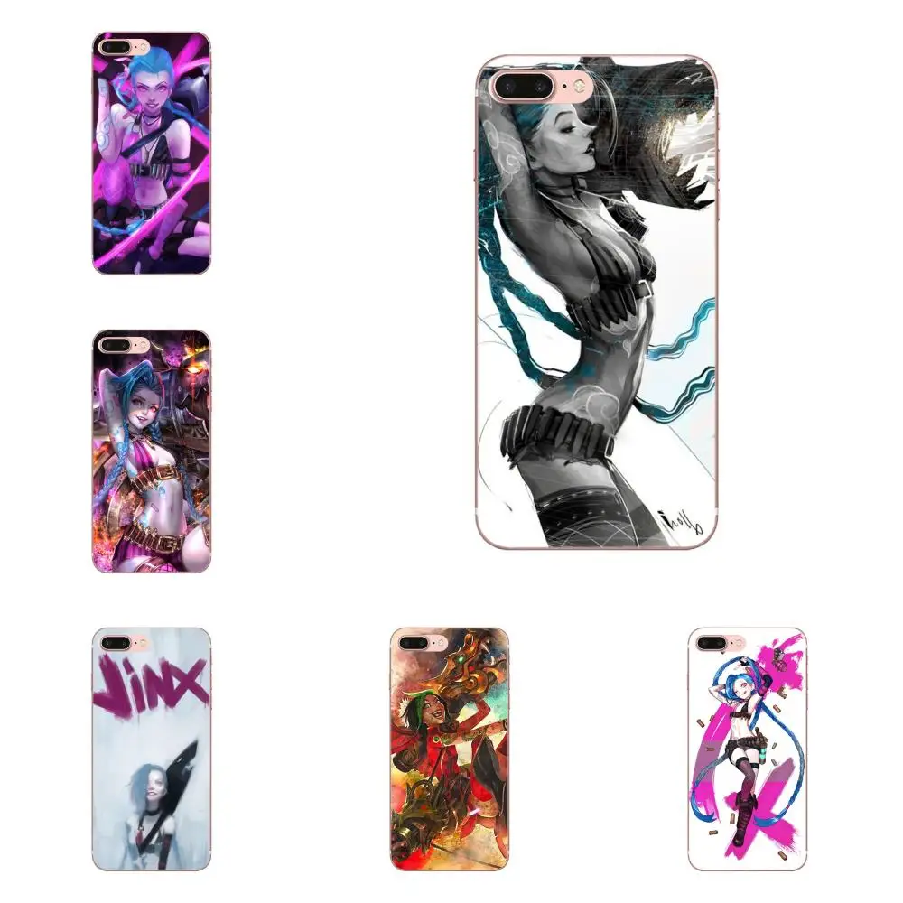 Бант из ленты TPU с изображением чехол Capa Джинкс Lol новые персонализированные для