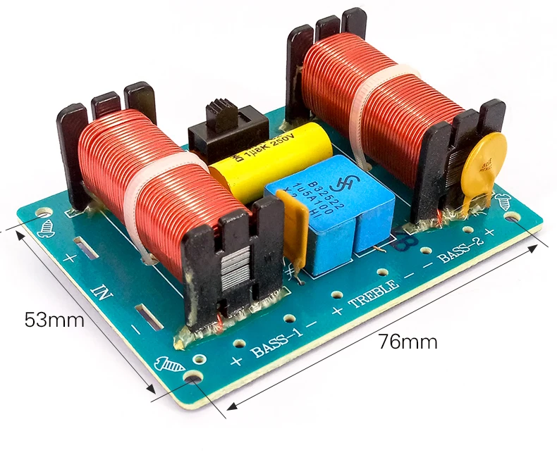 2 шт. 3 полосный фильтр для динамика|treble bass|bass treblebass filter |