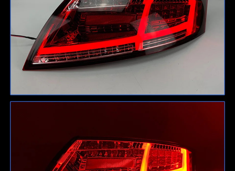 AKD Тюнинг автомобилей задние фонари для Audi TT задний фонарь 2006-2013 светодиодные фары DRL ходовые огни Биксеноновые Противотуманные фары Полный светодиодный