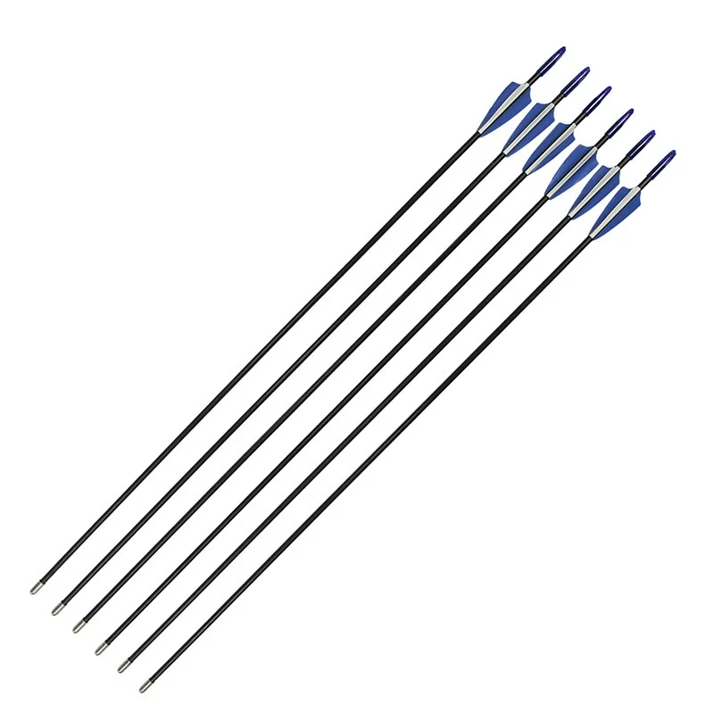 12pcs Blunt arrow Kids Arrow Children firber glass 73cm long for children practise shooting | Спорт и развлечения