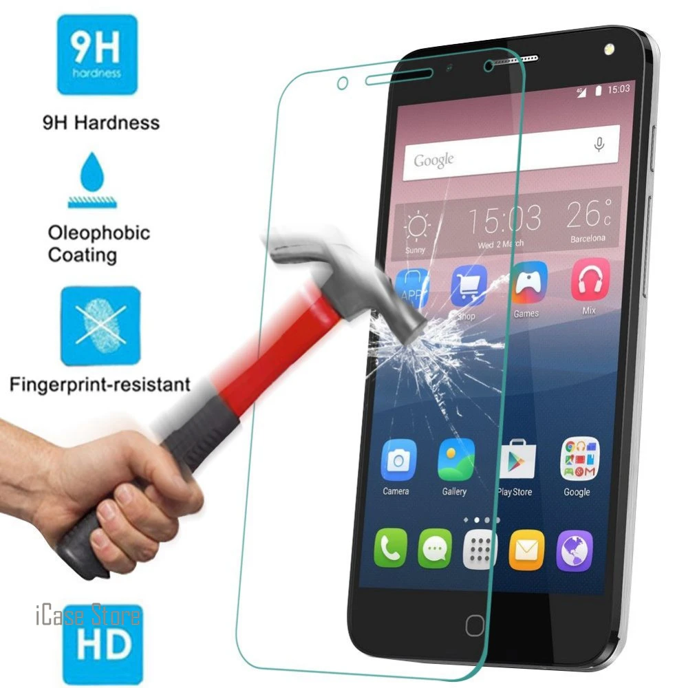 9 H Закаленное стекло Защитная пленка для Alcatel idol 4S Verre закалка защита Trempe|tempered glass