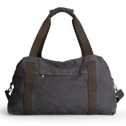 Retro GreyBlack MUZEE новая Холщовая Сумка модная дорожная сумка для мужчин вместительная сумка для короткой поездки Холщовая Сумка через плечо - Цвет: Retro GreyBlack