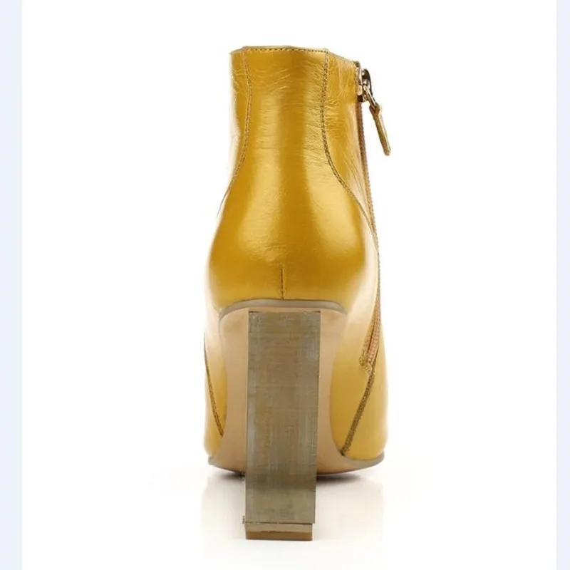 ALLBITEFO/size33-41; брендовые Модные женские ботинки из натуральной кожи; Ботильоны на танкетке со стразами; женские вечерние туфли; женская обувь на высоком каблуке