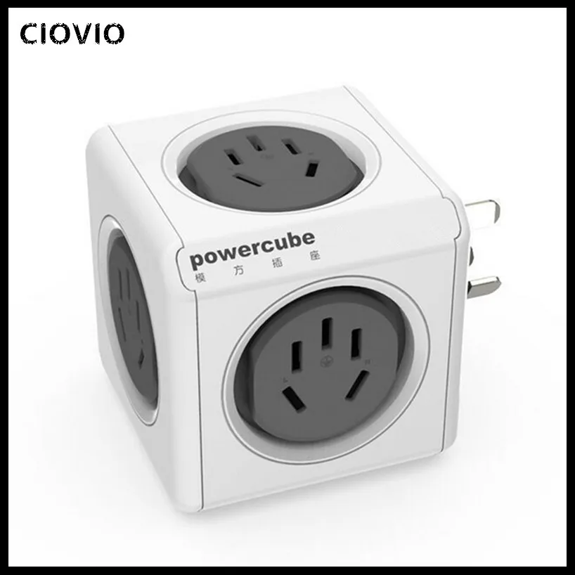 CIOVIO умный дом power Cube розетка 5 розеток адаптер Блок питания мульти коммутируемые розетки