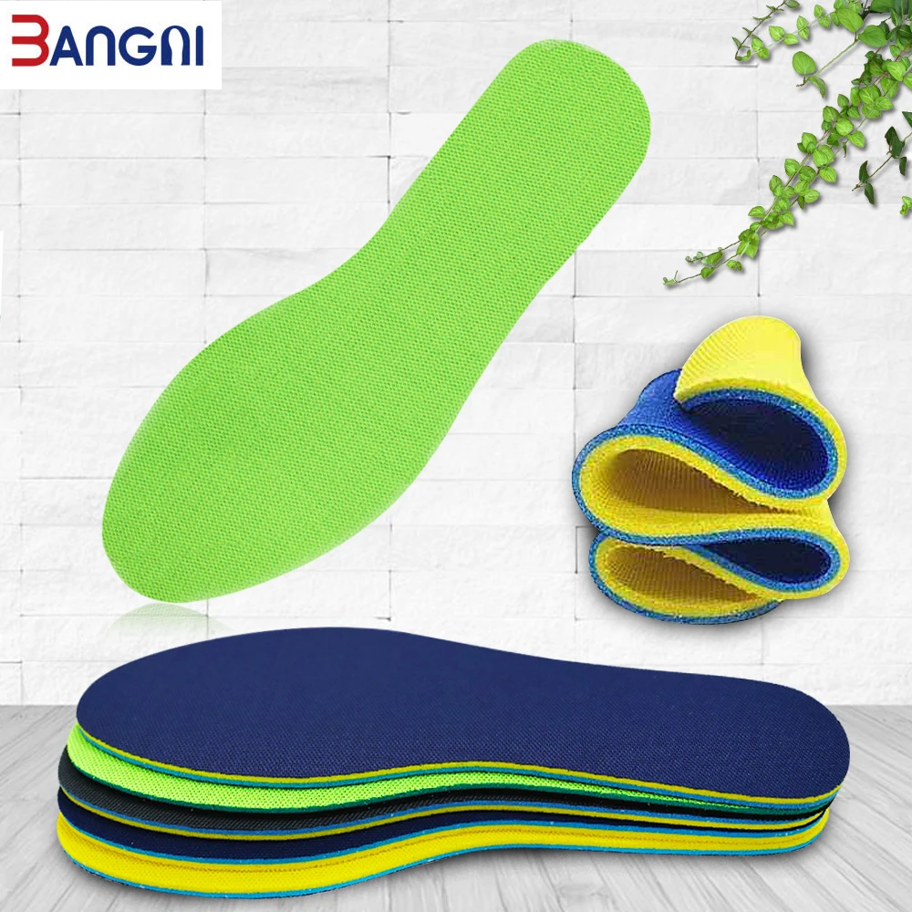 

3ANGNI 5 Pair Double Side Breathable Anti-Slippery Soft Comfortable Sport Basketball Running Insoles Men Women Shoes Insert Pad