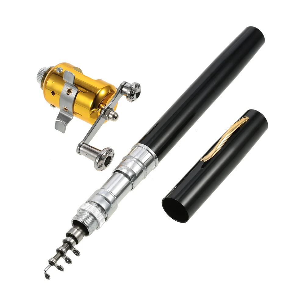 Рыболовная удочка с катушкой комплект из телескопической удочки и катушки