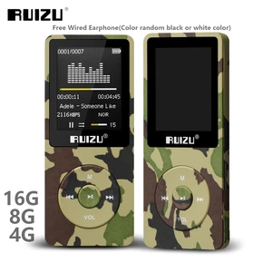 RUIZU X02 Ультратонкий MP3-плеер Usb 4 ГБ 8 ГБ 16 ГБ для хранения 1,8 дюймов экран воспроизведение 80h Высокое качество радио Fm Электронная книга музыкальный плеер