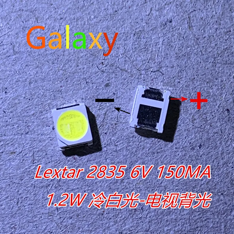 Оригинальная светодиодная подсветка LEXTAR 100 2835 3528 6 в 2 Вт SMD для ремонта ТВ